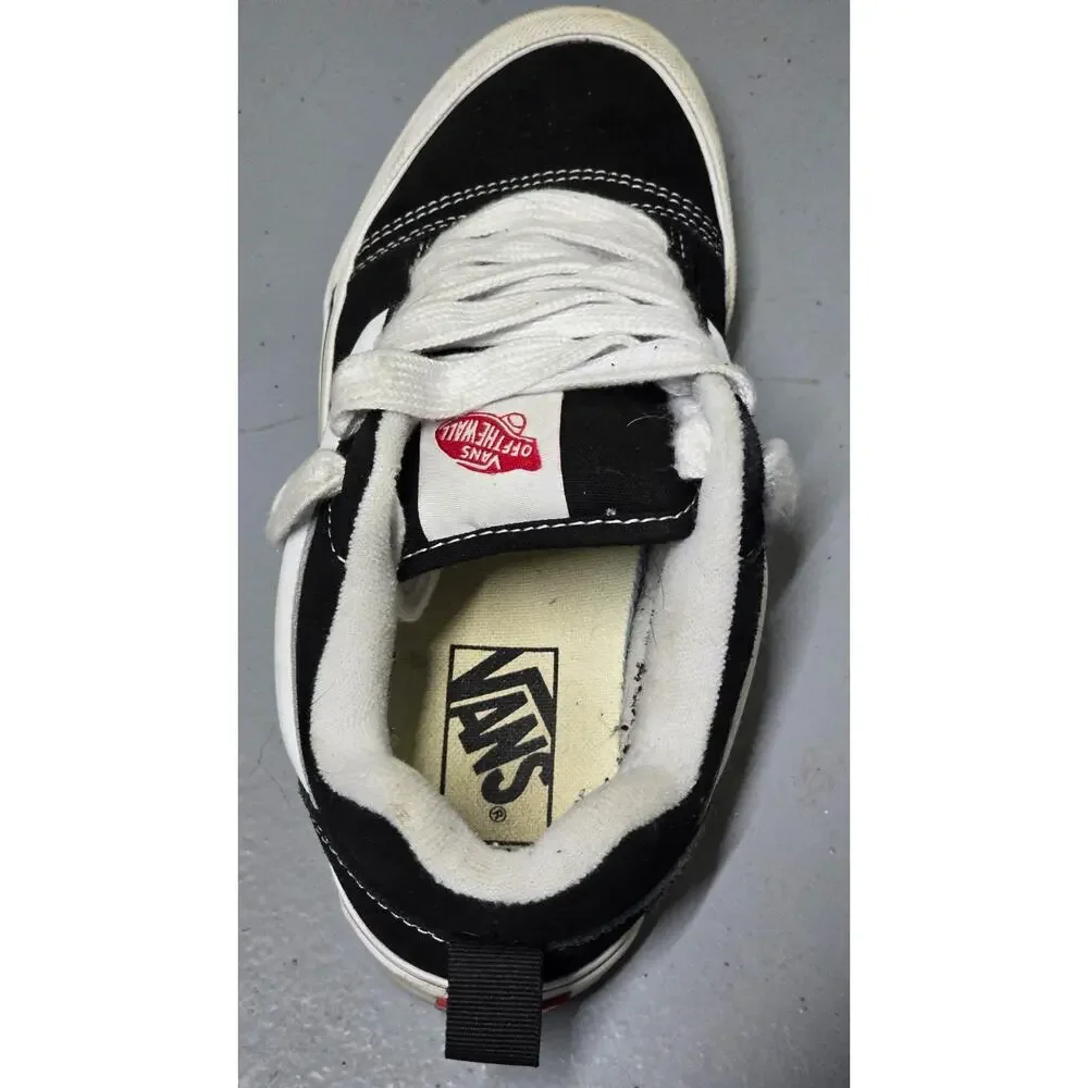 Vans Black Sneakers, White Accents, Women's Size 6.5, Men's/Kids Size 5